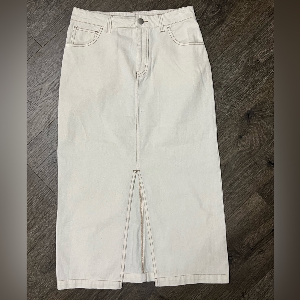 *NWOT* Altar’d State Denim Midi Skirt